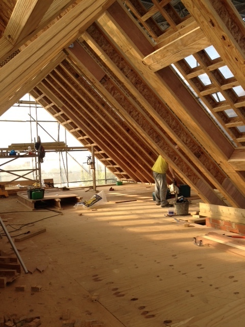 Ringmore Rise roof structure construction