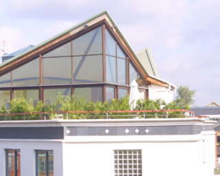 Three Oak Lane outside balcony terrace