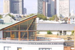 Three Oak Lane outside balcony on daylight