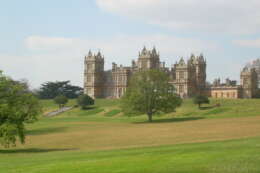 Mentmore Towers through the park
