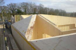 Sussex house under construction