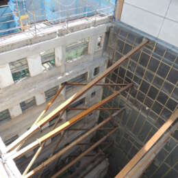 Welbeck St temporary works