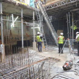 Bury St under construction