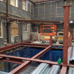 Bury St under construction