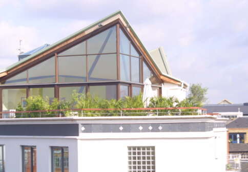 Three Oak Lane outside balcony terrace